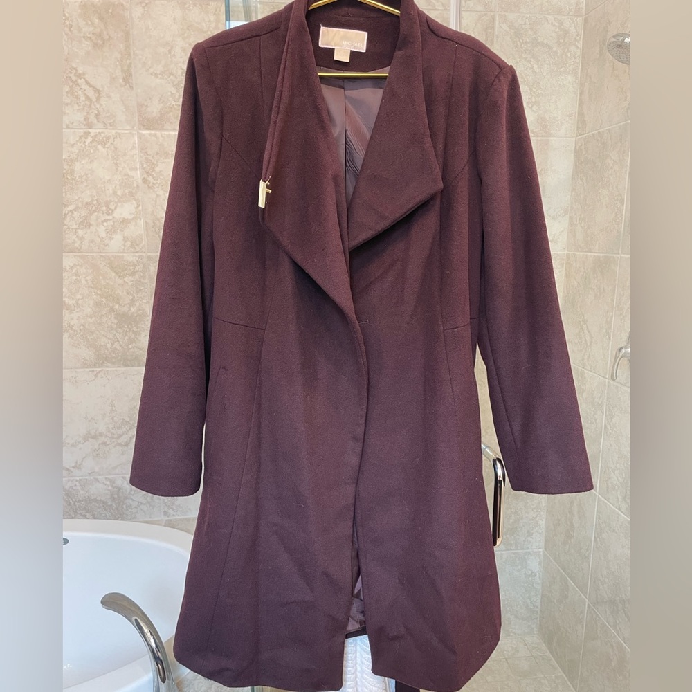 Michael Kors Burgundy Coat
